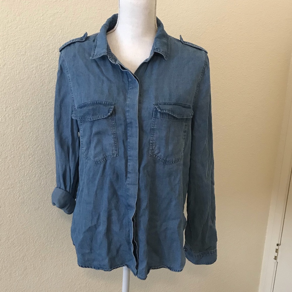 Est Ninetyone Denim Style Button Down Shirt